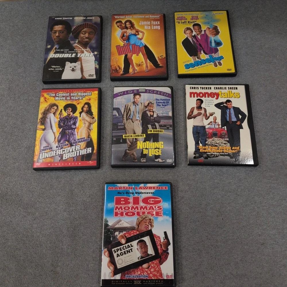 7 Comedy DVD Lot Martin Lawrence Big Mommas House Money Talks Undercover Brother - Picture 1 of 1